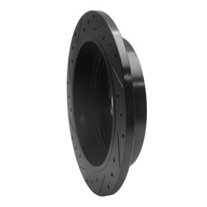 Lincoln Town Car Brake Rotor (1) - Rear Right - R1 Concepts - Drilled & Slotted - Black - `03-`11